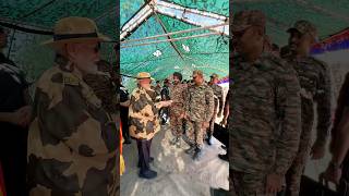 PM Modi distributes sweets among BSF Jawans in Kutch Gujarat on Diwali  shorts [upl. by Chesna106]