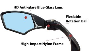 Hafny Rear View Mirror for ebike [upl. by Airpal328]