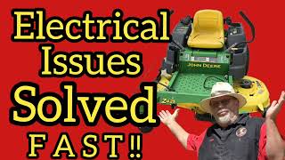 No Start No Click Electrical Issues on a John Deere Zero Turn [upl. by Coleman]