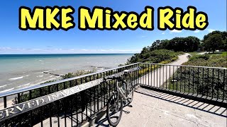 MKE Mixed Ride  Oak Leaf Trail amp Lakefront Milwaukee  Gravel Biking WI [upl. by Nikolia]