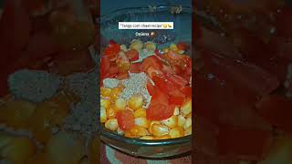 BAARISH🌧 AUR TASTY SPICY🌶 SWEET CORN CHAAT😋🤤 IN 5 MINUTES😱😱 STREETFOOD shorts viral explore yt [upl. by Alberta657]