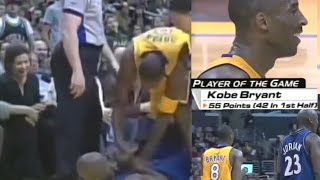 Kobe Bryant fighting Michael Jordan during game [upl. by Paine]