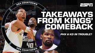 Keys to the Kings comeback win vs Spurs  Suns flatlining without Bradley Beal  NBA Countdown [upl. by Bridgid426]