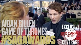 Aidan Gillen Game of Thrones interviewed at 24th Screen Actors Guild Awards Red Carpet SAGAwards [upl. by Kerek]