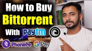 How to Buy Bittorrent Coin BTTC with Paytm Phonepay Gpay  Buy with Rs 100 Only  Crypto Update [upl. by Gurl]