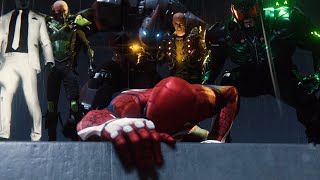 SpiderMan PS4  Spiderman vs Sinister 6 Bosses Epic Cutscene Marvels Spiderman Game 2018 PS4 Pro [upl. by Nuhs]