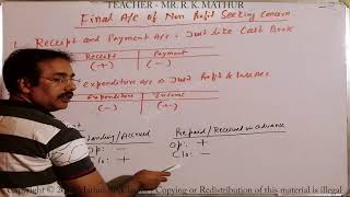 Introduction to Non Profit Organization accounting Part 1  Accounting Videos  Mathur Sir Classes [upl. by Rondon]