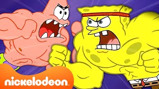 SpongeBob vs Patrick Every Time The BFFs Had A FIGHT 💥  Nickelodeon Cartoon Universe [upl. by Honig]