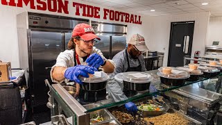 What it Takes to FEED the ALABAMA CRIMSON TIDE  AthlEATS [upl. by Garfinkel]