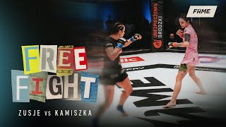 FREE FIGHT Zusje vs Kamiszka FAME 9 [upl. by Melena776]