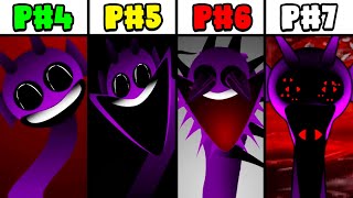 All The Last Phases in Incredibox Sprunki Phase 4 VS Phase 5 VS Phase 6 VS Phase 7 [upl. by Inohtna]