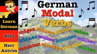 German Modal Verbs Songs Präsens amp Preteritum Imperfekt [upl. by Darlleen189]