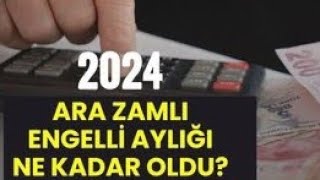 ENGELLİ AYLIĞI EVDE BAKIM MAAŞI YAŞLI AYLIĞI 2024 TEMMUZ ZAMMI [upl. by Inah]