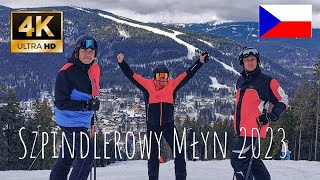 Szpindlerowy Młyn ⛷️🇨🇿 Fajni Rowerzyści Trip🚲 Narty Czechy 022023✌️ 4K [upl. by Ahsiner]