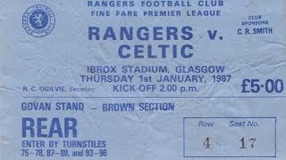 Rangers 2 Celtic 0 Jan 1 1987 [upl. by Eelra621]