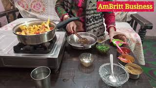 Aloo Gobi Ki Sabji in Amway Queen Cookware  Zero oil Cooking  indian recipes  AmBritt Business [upl. by Ahsaya968]