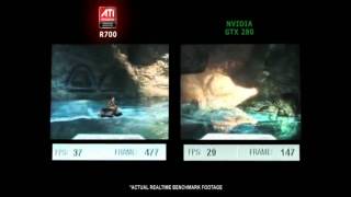 ATI vs NVIDIA ATI Radeon 4870 X2 vs NVIDIA GTX280 OC HD [upl. by Ley325]