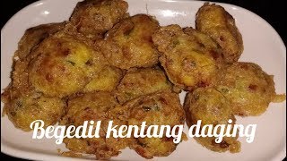 BEGEDIL KENTNG DAGING RESEPI bebuka dan sahur [upl. by Fishbein215]