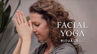 Facial Yoga for a Radiant Skin  Yoga with Rituals [upl. by Attesoj727]