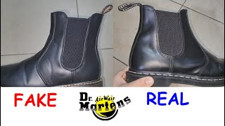 Dr Martens Chelsea boots real vs fake How to spot fake Doc Martens boots [upl. by Leunamme]