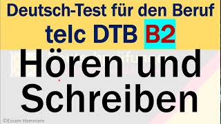 DTB B2  DeutschTest für den Beruf B2  Hören und Schreiben  Telefonnotiz [upl. by Nelon7]