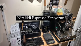 Wega Mini İle Evde Espresso Yapıyorum  ARC Coffee Roastery  Evde Nitelikli Kahve yapmak [upl. by Jordanna]