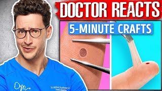 Doctor Reacts To Ridiculous 5Minute Crafts Videos [upl. by Neilla787]