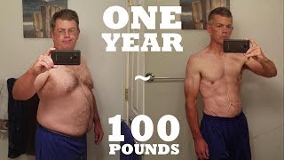 1 Year Weight Loss Transformation  Mind amp Body Transformation [upl. by Skcirdnek]