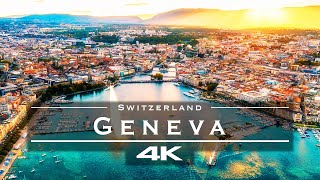 Geneva Switzerland 🇨🇭  by drone 4K [upl. by Adnuhsar593]