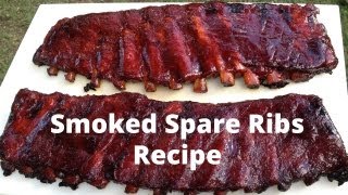 Spare Ribs Recipe  How To Smoke Spare Ribs [upl. by Htiekal238]