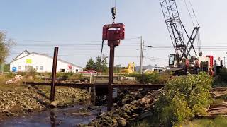 Building A Cofferdam  Time Lapse Part One [upl. by Isdnyl]