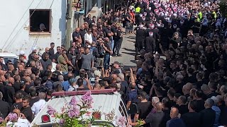 Funeral ceremony after deadly rocket attack on Majdal Shams  AFP [upl. by Mansfield892]