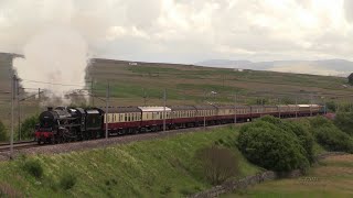 LMS 45231 Charges towards Shap summit on the Lakelander 1723 [upl. by Epner]