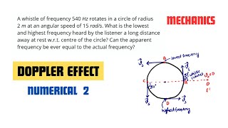 Doppler Effect  Numerical 2  Physics [upl. by Kristianson]