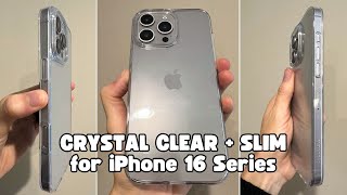 Torras Crystal Clear Slim Case for iPhone 16 Series  Full Demo  Review [upl. by Acinot]