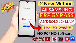 All Samsung 2024 FRP Bypass Code  Android 1213  Remove Google Account  No TalkBack  No Adb Fail [upl. by Acissey]