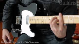 Fender Vintage Hot Rod 50s amp 60s Telecaster electric guitar demo [upl. by Nipsirc]