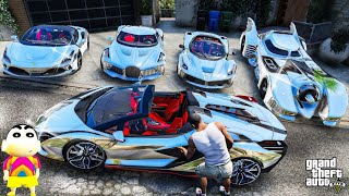 Franklin Collecting SECRET ELEMENTAL CARS in GTA 5  SHINCHAN and CHOP [upl. by Niar]