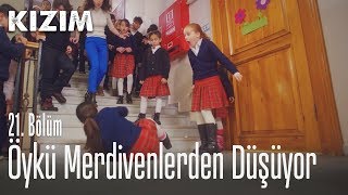 Öykü merdivenlerden düşüyor  Kızım 21 Bölüm [upl. by Hairahcez890]