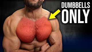 5min Home CHEST Workout Pt2 DUMBBELLS ONLY NO BENCH [upl. by Nevi967]