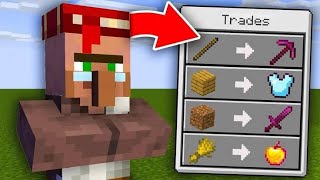 Minecraft But Villagers Trade OP items [upl. by Geddes]