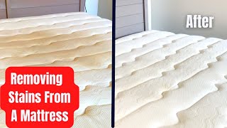 Removing Mattress Stains for a Cleaner and Refresh Bed [upl. by Aikem]