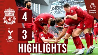 HIGHLIGHTS Liverpool 43 Tottenham Hotspur  Dramatic Jota winner [upl. by Haissi415]