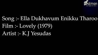 Ella Dukhavum Enikku Tharu  Malayalam Karaoke By  Salman Thangal Thikkodi [upl. by Esilenna]