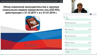 Часть 1 Изменения в 223ФЗ в 2018 году [upl. by Lehar]