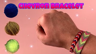 DIY Chevron Friendship Bracelet Tutorial  How To Make Easy Origami origami [upl. by Llemrej]