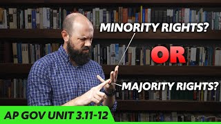 Balancing MAJORITY and MINORITY Rights AP Gov Review Unit 3 Topics 11 amp 12 31112 [upl. by Nohtiek]