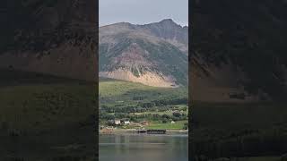 High mountains in Harstad Norway 🇳🇴 shortvideo norwaynature [upl. by Nnaarat984]