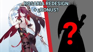 REDESIGNING Characters from Genshin Impact Pt 11  Rosaria Redesign  BONUS [upl. by Fabron]