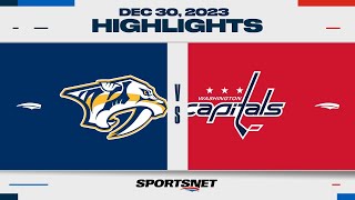 NHL Highlights  Predators vs Capitals  December 30 2023 [upl. by Haze]